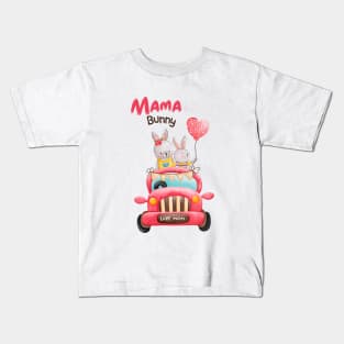 best mama bunny ever, love mom 2023 Kids T-Shirt